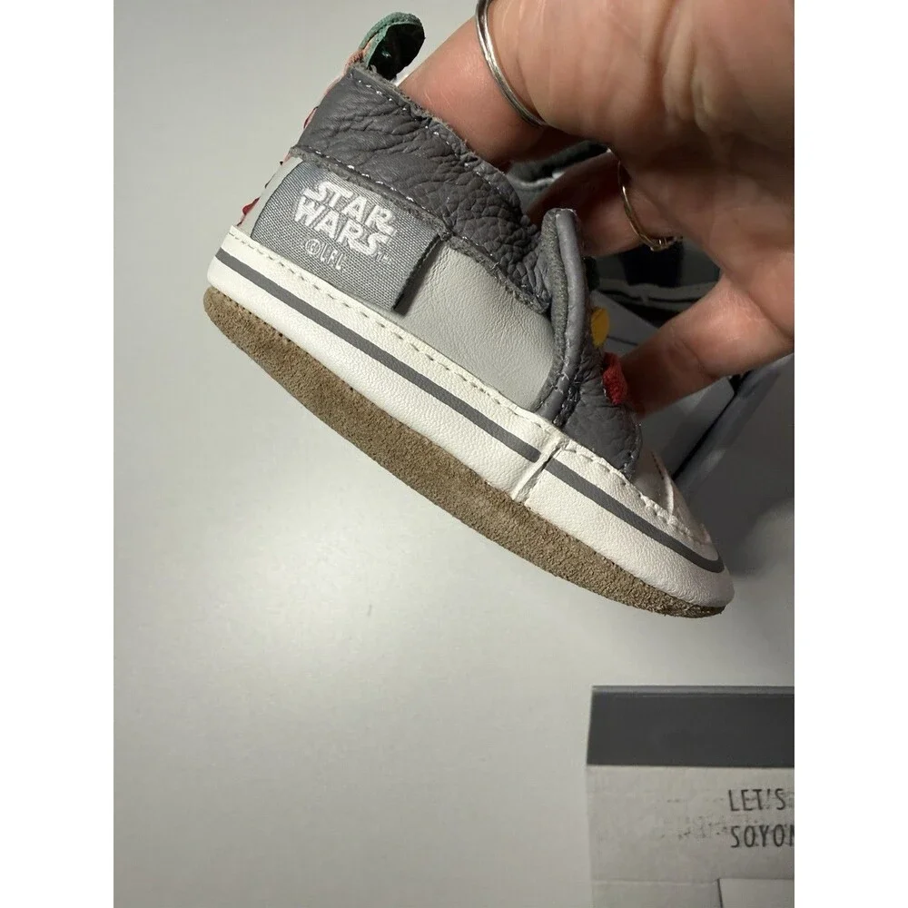 Robeez Star Wars Boba Fett Soft Soles Baby Shoes 0-6 Months Little Bounty Hunter
